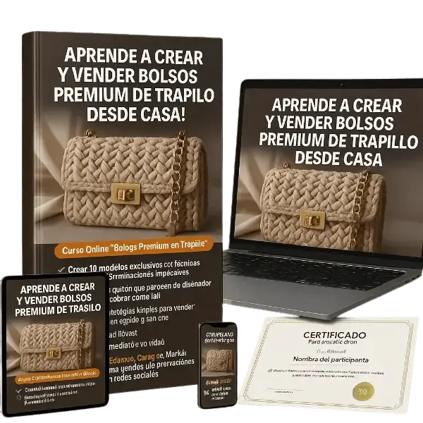 Bolsos de trapillo premium terminados